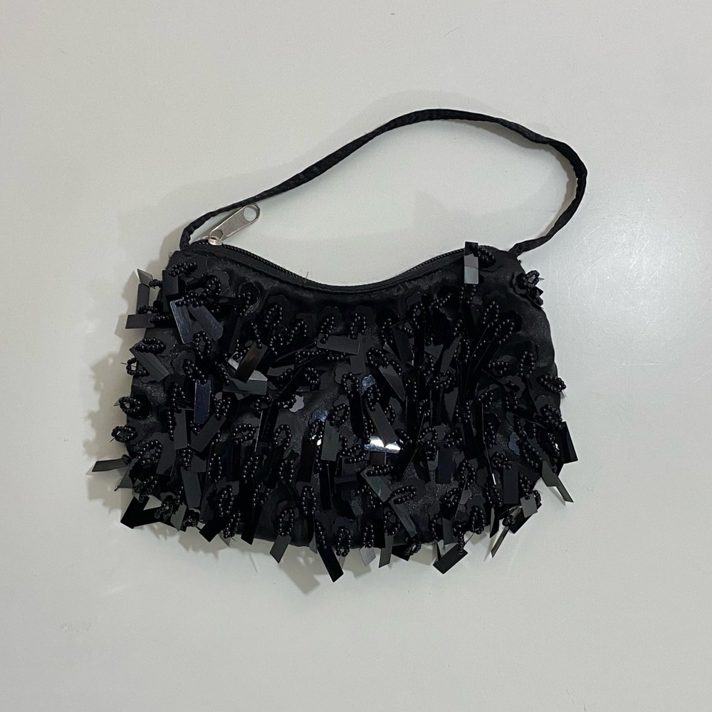 Women's Small Sequined Evening Crossbody Clutch Handbag